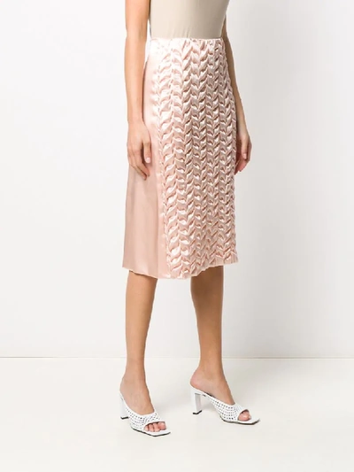 Shop Bevza Spikelet Skirt In Pink