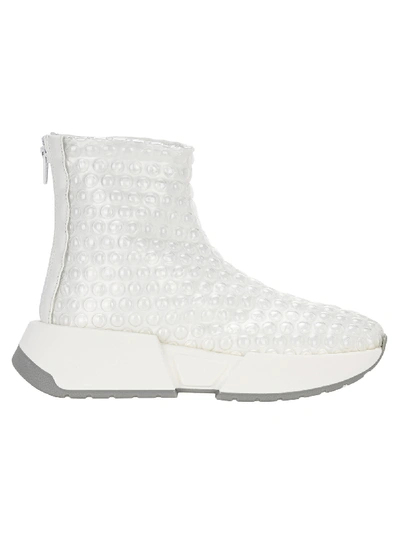 Shop Mm6 Maison Margiela Mm6 Sneaker High Pluriball In White