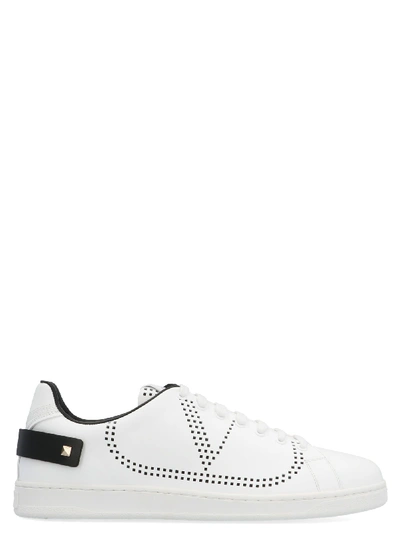 Shop Valentino Backnet Shoes In Bianco