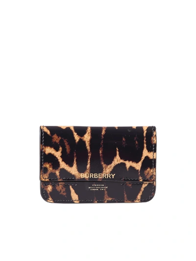 Shop Burberry Leopard Print Bag In A3511