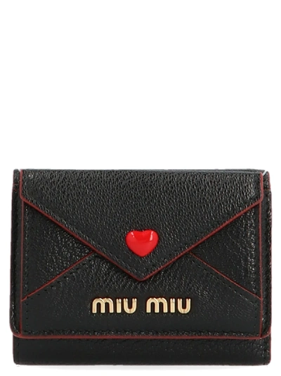 Shop Miu Miu Madras Love Wallet In F0002
