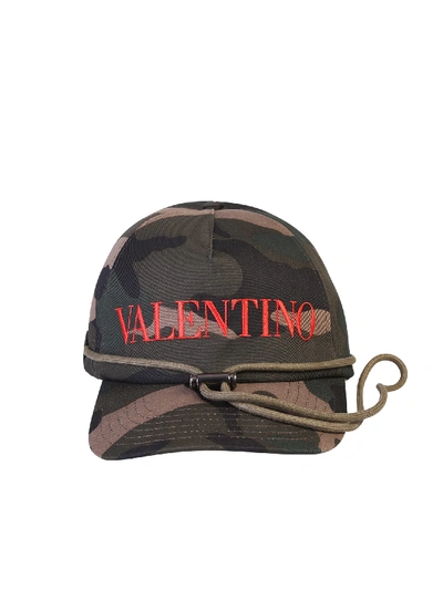 Shop Valentino Branded Baseball Hat In 14z