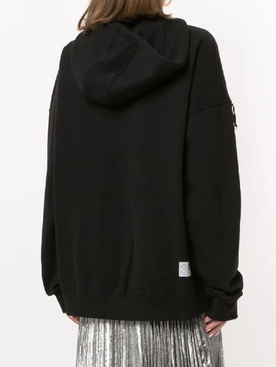 Shop Ader Error Oversized 45 Degree Hoodie In Black