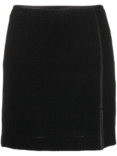 Shop Nanushka Asun Short Skirt In Black