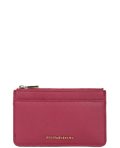 Shop Dolce & Gabbana Fuchsia Card Holder In Fucsia