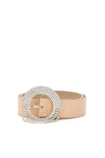 Shop B-low The Belt Lilia Belt In Almond Silver (beige)