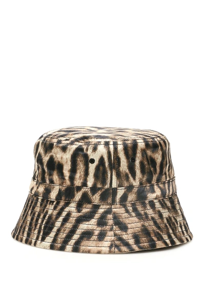 Shop R13 Reversible Bucket Hat In Leopard (beige)