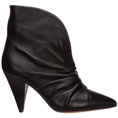 Shop Isabel Marant Lasteen Heeled Ankle Boots In Nero