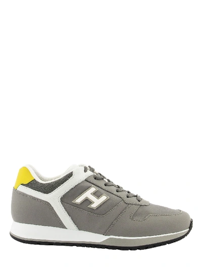 Shop Hogan Sneakers H321 Grey, Yellow In Grey/yellow