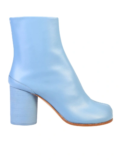 Shop Maison Margiela Tabi Ankle Boots In Blue