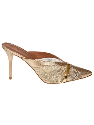 Shop Malone Souliers Bobbi Pointed Toe Pumps In Gold