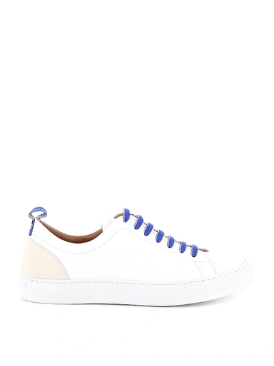 Shop Jacob Cohen Snakers Leather Pony In White