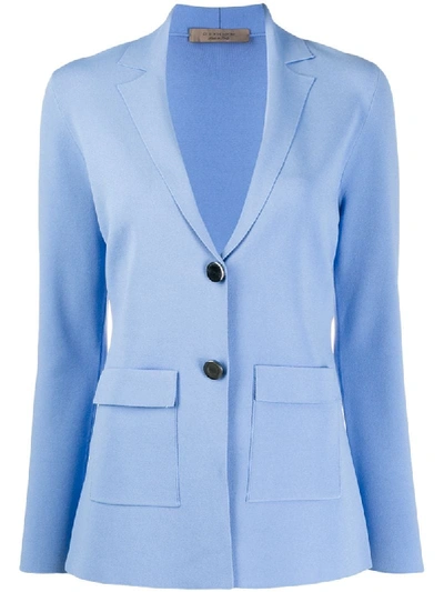 Shop D-exterior Single-breasted Blazer In Blue