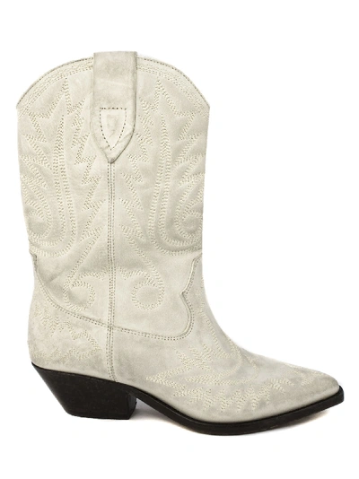Shop Isabel Marant White Duerto Cowboy Boots