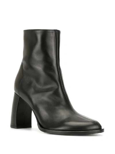 Shop Ann Demeulemeester Chunky-heel Ankle Boots In Black