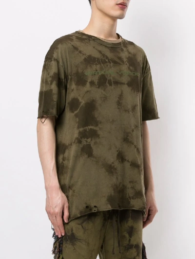 Shop Alchemist Abstract Print T-shirt In Green