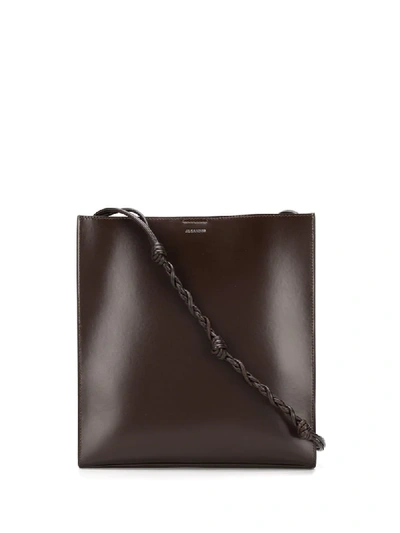 Shop Jil Sander Mittelgrosse 'tangle' Schultertasche In Brown