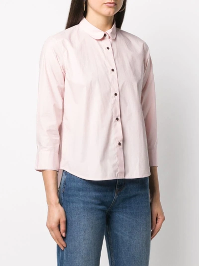 Shop Lis Lareida Peter Pan Collar Shirt In Pink