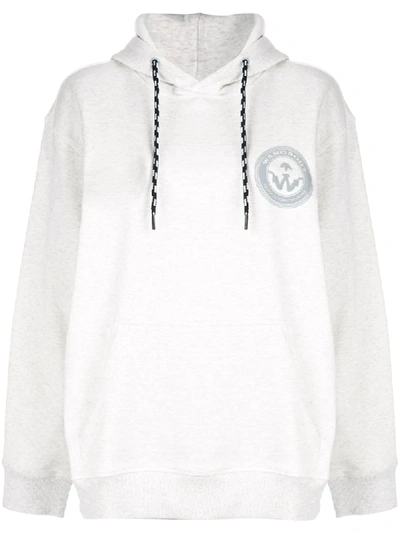 Shop Adidas Originals By Alexander Wang Wang Print Hoodie In White