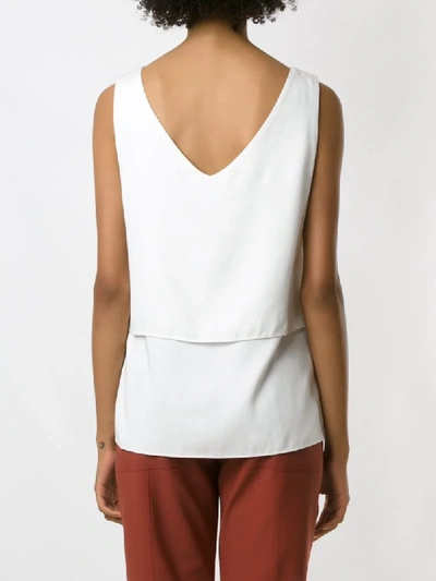 Shop Alcaçuz Tiered Top In White