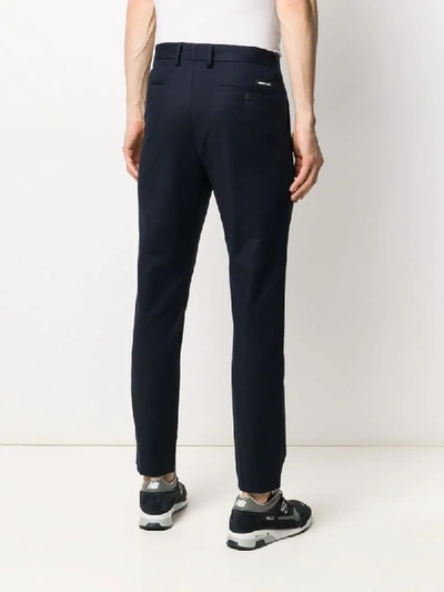 Shop Michael Kors Straight-leg Trousers In Blue