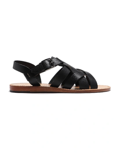 Shop Dolce & Gabbana Sandal Gold Box In Nero