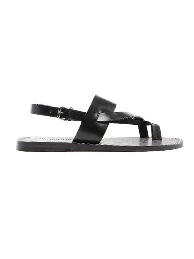 Shop Saint Laurent Culver 05 Sandal In Black