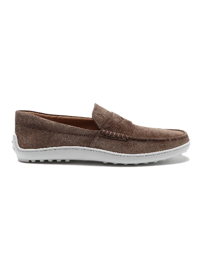 Shop Tod's Gommino Loafer In Torba
