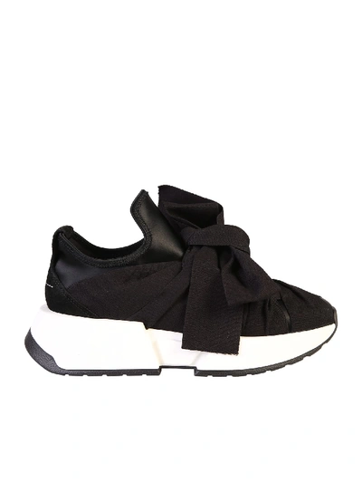 Shop Mm6 Maison Margiela Oversize Sole Sneakers In Black