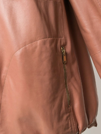Shop Brunello Cucinelli Mid-length Hooded Parka In Pink