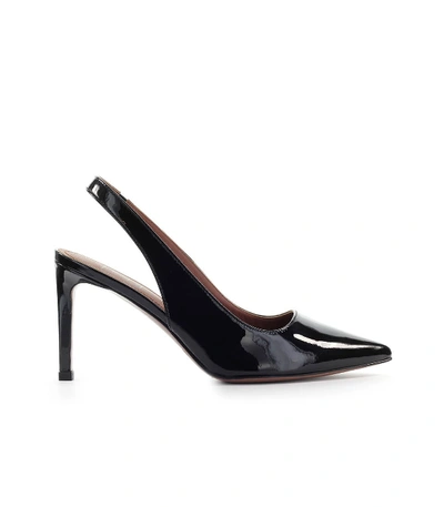 Shop L'autre Chose Black Patent Leather Sling Back Pump