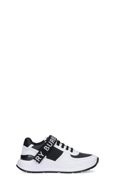 Shop Burberry Ronnie Sneakers In Black