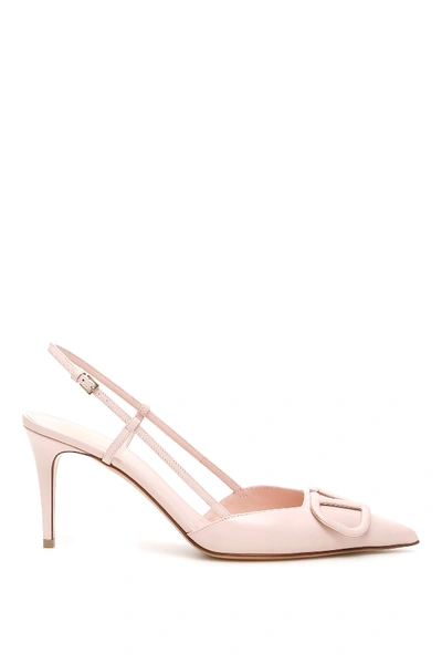 Shop Valentino Sandals In Rose/quartz