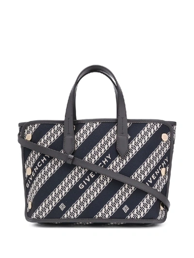 Shop Givenchy Chain Bond Tote Bag In Blue