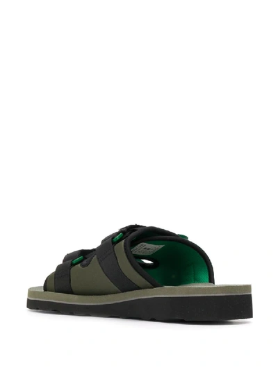 Shop Ps By Paul Smith Touch-strap Sandals In Green