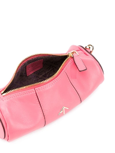 Shop Manu Atelier Rothko Mini Cylinder Bag In Pink