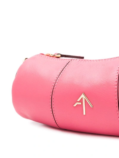 Shop Manu Atelier Rothko Mini Cylinder Bag In Pink
