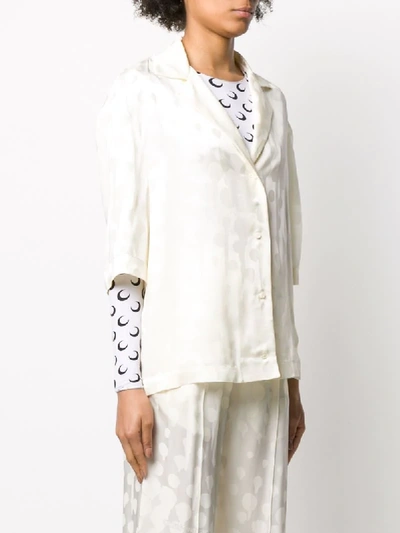 Off-white Splatter-effect Polka Dot Top In Neutrals