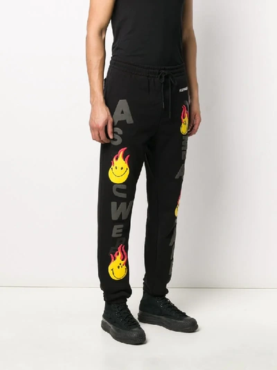 Readymade Awesome-printed Track Pants In Black