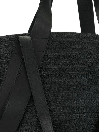 Shop Discord Yohji Yamamoto Braided Tote Bag In Black