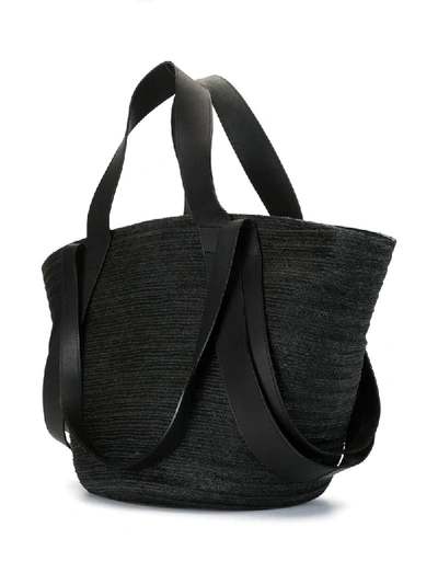 Shop Discord Yohji Yamamoto Braided Tote Bag In Black