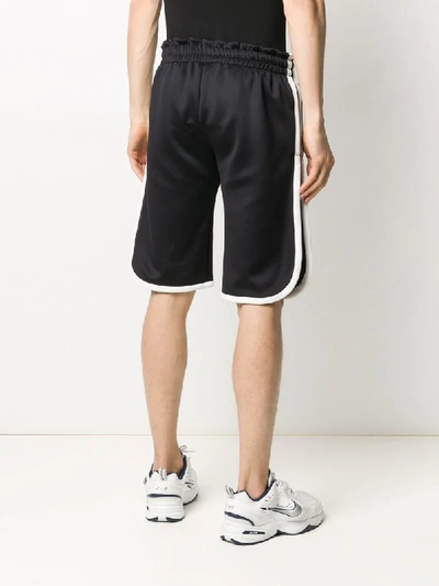 Telfar Logo Print Track Shorts In Black