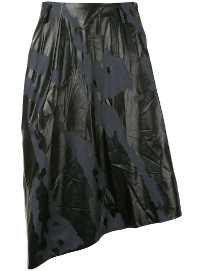 Shop Comme Des Garçons Homme Deux Camouflage Print Skirt In Blue