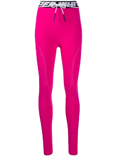 Shop Off-white Seamless Leggings In Pink