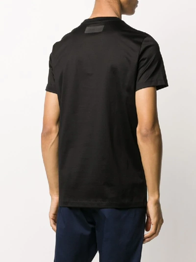 Shop Low Brand Short Sleeve Logo Patch T-shirt In Black