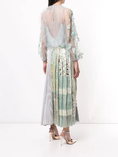 Biyan Sequin Embellished Dress In Blue