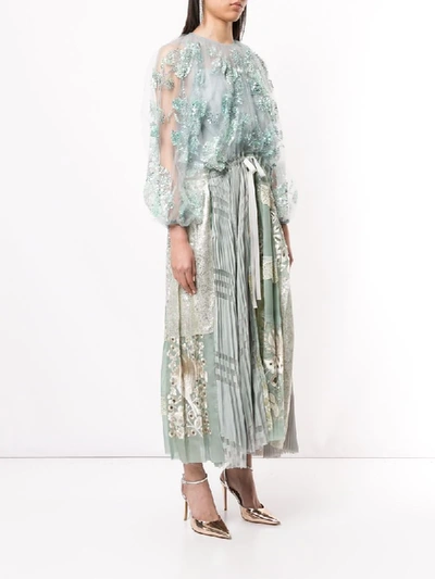 Biyan Sequin Embellished Dress In Blue