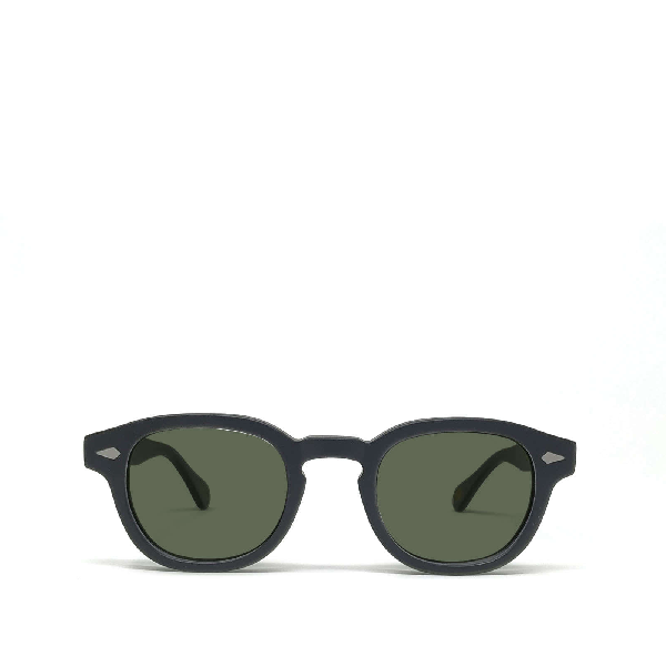 Moscot Lemtosh Matte Black Sunglasses In Grey | ModeSens