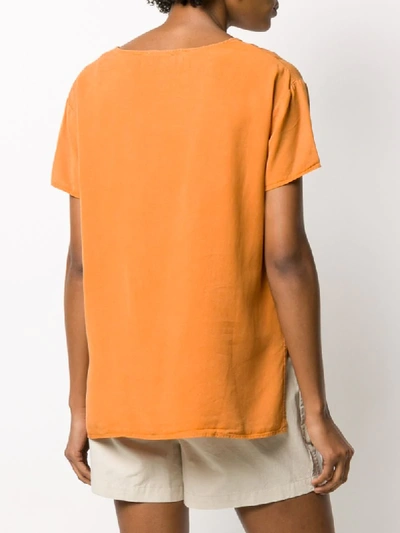 Shop Folk Crew Neck Short-sleeved T-shirt In Orange