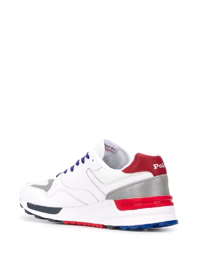 Shop Polo Ralph Lauren Contrast Lace Sneakers In White